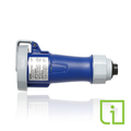 Product Image of 30A, 250V 3-Phase, 3P, 4W, LEV Series IEC 60309-1 & 60309-2 Pin & Sleeve Connector w/ Power Indication, IP66/IP67/IP68/IP69K, Watertight (Blue)