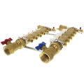 Product Image of 1-1/4" Inverted TwistFlow Manifold w/ Temp Gauge (5 Loops)