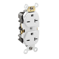 Product Image of 20A Duplex Receptacle/outlet, Extra Heavy Duty Self-grounding (White)