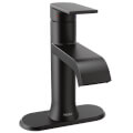 Product Image of Genta Single Handle High Arc Bathroom Faucet (Matte Black), 6702BL