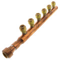 Product Image of 3/4" Closed Copper Manifold w/ 1/2" Push-Fit Outlets (6 Outlets)