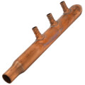 Product Image of 1" Copper Manifold w/ 1/2" PEX Loops, 3 Outlet (Male Sweat x Spin Closed)