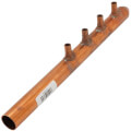 Product Image of 1" Copper Manifold w/ 1/2" PEX Loops, 4 Outlet (1" Male Sweat x Spin Closed)
