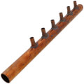 Product Image of 1" Copper Manifold w/ 1/2" PEX Loops, 6 Outlet (1" Male Sweat x Spin Closed)