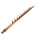 Product Image of 3/4" Male Sweat × 3/4" Male Sweat Copper Manifold w/ Extended Trunk, 1/2" PEX Outlets (12 Outlets)