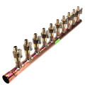 Product Image of 1" Female Sweat x Spin Closed (Right) Manifold, 1/2" PEX Outlets, Lead Free (10 Outlets)