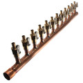 1" Female Sweat x Spin Closed (Right) Manifold, 1/2" PEX Outlets, Lead Free (15 Outlets)