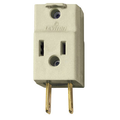 Product Image of Indoor 15A, 125V 2-pole, 2-wire, Non-grounding, Vinyl Cube Tap (Ivory)