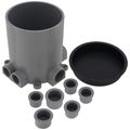 Product Image of 6" Deep Flush Service Floor Box w/ 3/4" & 1" Conduit Tapping