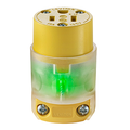 Product Image of 15A, 125V NEMA 5-15r, 2pole, 3wire Connector, Straight Blade, Lighted