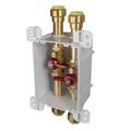 Product Image of 3/4" PEX x 3/4" PEX F1960 2 Valve Service Box w/ Drains (Green)