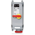 Product Image of 60A, 480V 2P, 3W, LEV Series IEC 60309-1 & 60309-2 Pin & Sleeve Mechanical Interlock, IP66/IP67/IP68/IP69K, Watertight, Non-Fused, Red