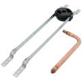 Product Image of 1/2" PEX Crimp Shower Riser Elbow Rough In Kit w/ 1 Lock Block for 16" Stud Bays