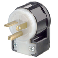 Product Image of 20A, 250V NEMA 6-20P, 2P, 3W, Angle Plug, Straight Blade, Grounding (Black/White)