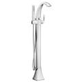 Product Image of Voss Single Handle Floor Mounted Tub Filler w/ Handheld Shower (Chrome), 695