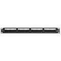Product Image of Universal Patch Panel, Cat 6, 24-Port, 1RU with Cable Management Bar