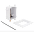 OxBox Ice Maker Outlet Box w/ Water Hammer Arrestor - 1/2" PEX Crimp Connection (Lead Free)