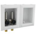Product Image of OxBox Washing Machine Outlet Box w/ Mini-Rester Water Hammer Arrester Std. Pk, 1/2" Sweat, 1/2" MIP (Lead Free)