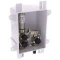 1/2" PEX Crimp OxBox Kitchen Supply Outlet Box w/ MiniRester Water Hammer Arresters (Lead Free)