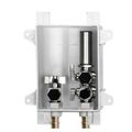 Product Image of 1/2'' F1960 PEX Kitchen Supply Outlet Box- 1" x 3/8" Hot, 1" x 3/8" Cold, 1" x 1/4" Cold