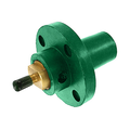 Product Image of 17 Series Female Panel Receptacle, Cam-type, 90-degree, Taper Nose, Threaded Stud, 250-750MCM, 690A, Green