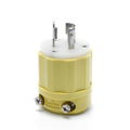 Product Image of Locking Plug, 20A, 125V Corrosion Resistant (Yellow & White)