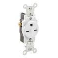 Product Image of 15A Single Receptacle/outlet, Commercial Grade, Self-grounding (White)