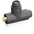 Product Image of 18 Series Single Pole Cam Type Adapter, Tapping Tee, Female-Female-Male, 400A Max (Black)