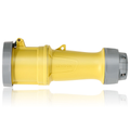 Product Image of 100A, 125V 3-Phase, 2P, 3W, LEV Series IEC 60309-1 & 60309-2 Pin & Sleeve Connector, IP66/IP67/IP68/IP69K, Watertight (Yellow)