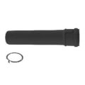 Product Image of 6" x 12" PolyPro Black UV Resistant Single Wall Straight Pipe w/ LB2