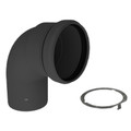 Product Image of 6" PolyPro 90° Black UV Resistant Elbow w/ LB2