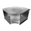 6" Square Duct 90-Degree Elbow