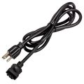 Product Image of 4U/6U Under Cabinet 3-Prong Cord (Black)