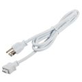 Product Image of 4U/6U Under Cabinet 3-Prong Cord (White)