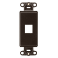 Product Image of Quickport, Decora Insert, 1-port (Brown)