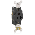Product Image of 20A Single Receptacle/outlet, Self-grounding (Black)