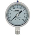 Product Image of 700LFSS, 4" Pressure Gauge with Lower Mount, 1/2 NPT (0-100 PSI)
