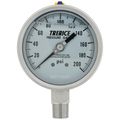 Product Image of 700LFSS, 4" Pressure Gauge with Lower Mount, 1/2 NPT (0-200 PSI)