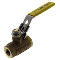 Product Image of 1/4" Standard Port Threaded Ball Valve w/ Locking Handle (8.4 Cv)