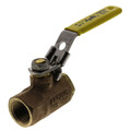 Product Image of 1/2" Standard Port Threaded Ball Valve w/ Locking Handle (15 Cv)