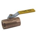 Product Image of 1" Standard Port Threaded Ball Valve w/ Auto Drain & Locking Handle (43 Cv)