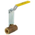 Product Image of 3/8" FNPT 2-Piece Ball Valve w/ Stainless Steel Ball & 2-1/4" Stem