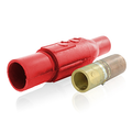 Product Image of Ball Nose In-line Latching Female Connector, 22 Series Single Pole Cam-type Contact & Insulator, Crimped, 500-750MCM, 690A Max (Red)