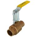 Product Image of 1-1/4" Solder 2-Piece Ball Valve w/ Stainless Steel Ball & 2-1/4" Stem