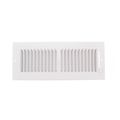 Product Image of 12" x 4" (Wall Opening Size) White Two-Way Steel Sidewall/Ceiling Register (682M Series)