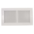 Product Image of 12" x 6" (Wall Opening Size) White Two-Way Steel Sidewall/Ceiling Register (682M Series)