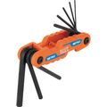 Product Image of 8-Key Compact Folding Hex Key Set, Metric