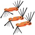 Product Image of 3 Piece Pro Folding Hex Key Set (31 Key), SAE/Metric/Torx