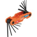 Product Image of 12-Key Compact Folding Hex Key Set, SAE/Metric/Torx