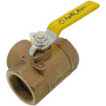 Product Image of 2" Standard Port, 3 Way Diversion Threaded Ball Valve (47 Cv)
